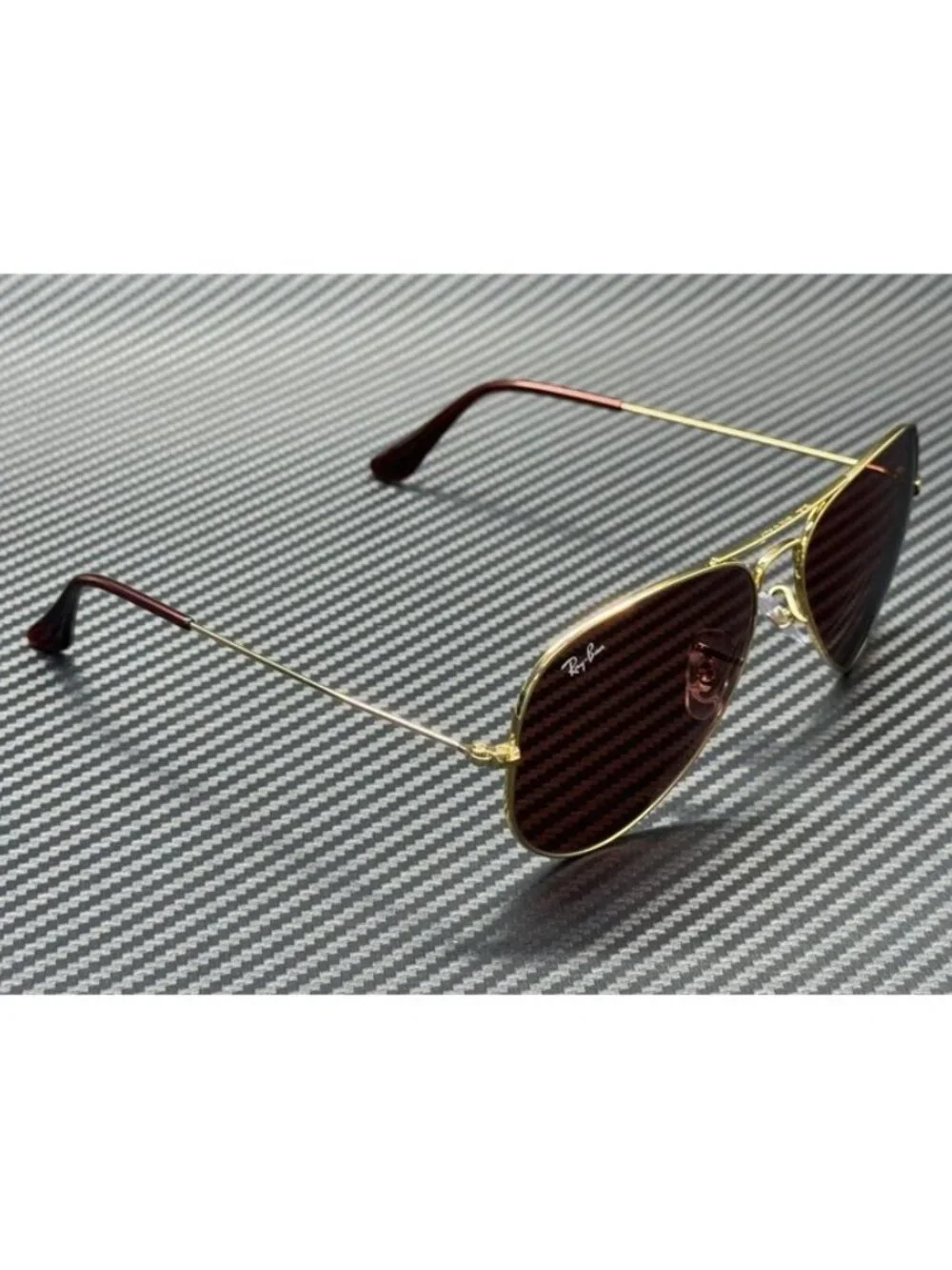 New Ray-Ban Men  Arista Gold Sunglasses  62- 14- 140